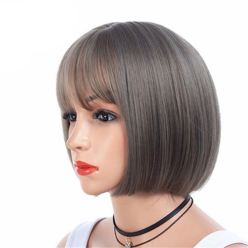 10 Inches Short Bob Wig with Bangs - Image 3