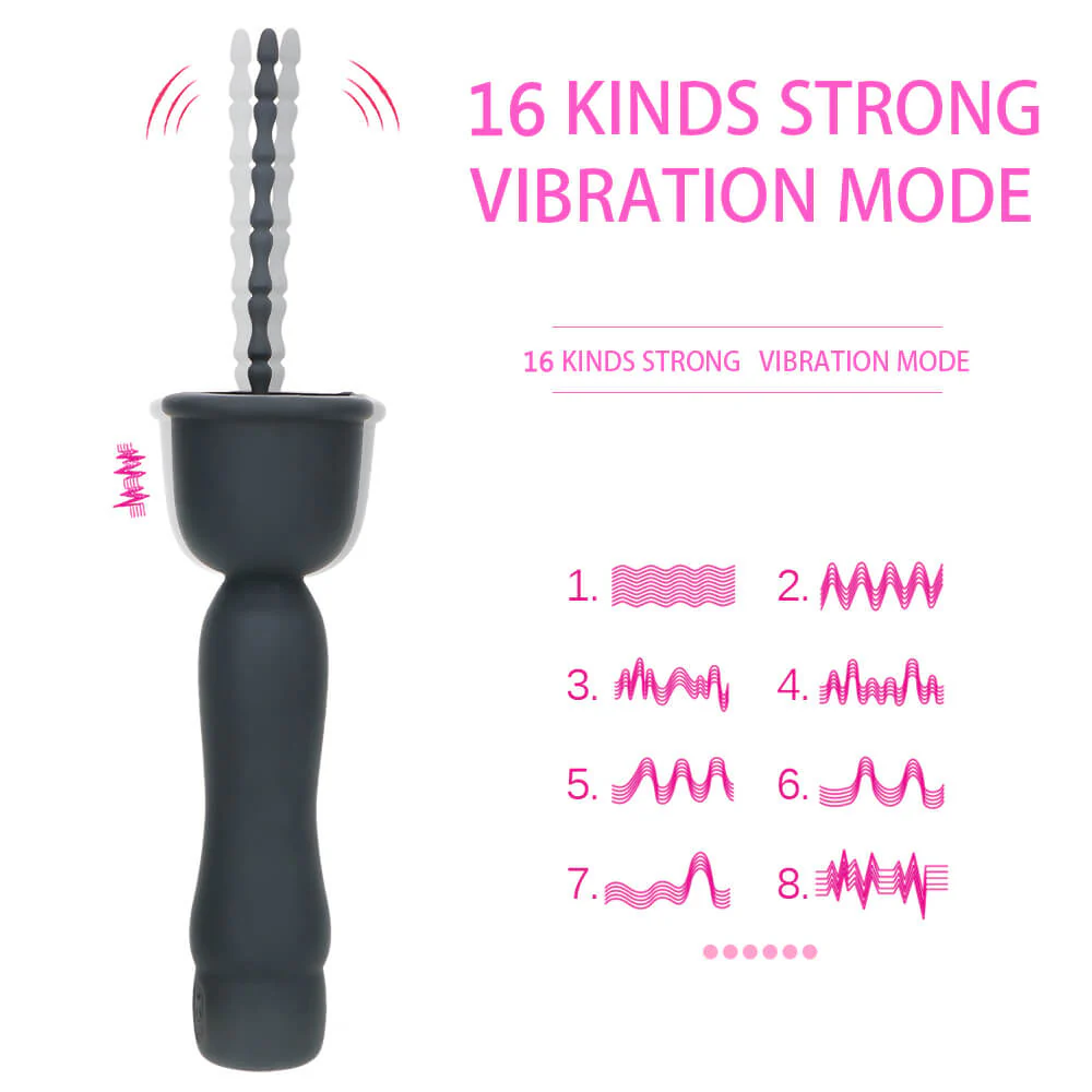 10-Speed Vibrating USB Rechargeable Penis Plug - Image 5