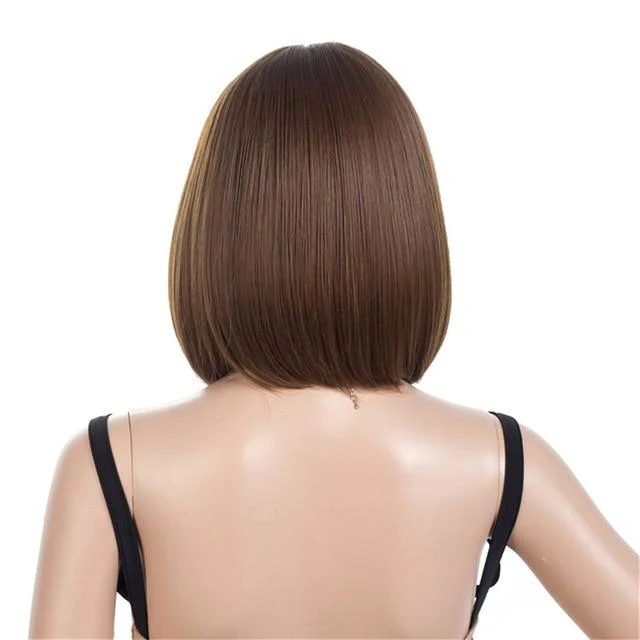 12 Inches Short Bob Wig with Bangs - Image 3