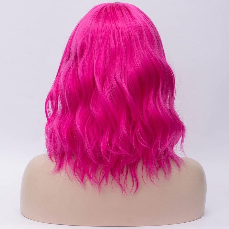 14 Inches Short Wavy Hair with Bangs - Image 2