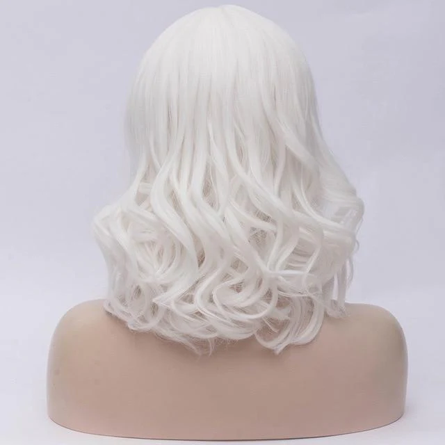14 Inches Short Wavy Wig with Bangs - Image 4