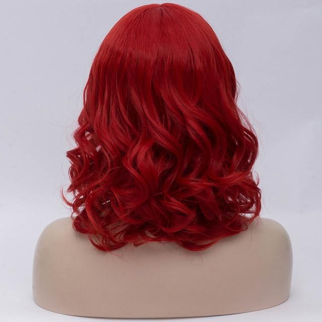 14 Inches Short Wavy Wig with Bangs - Image 6