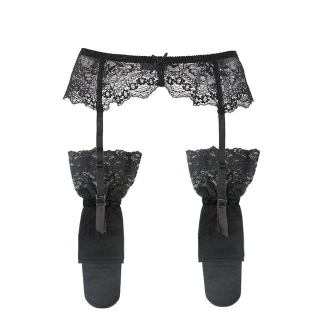 2 Pcs Garter Belt + Stockings Set - Image 2