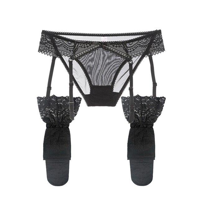 2 Piece Panties + Stockings Set