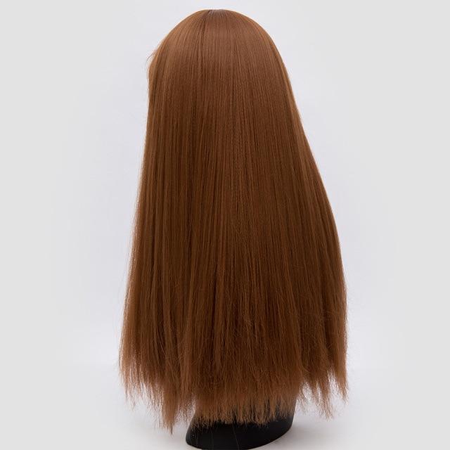 22 Inches Long Straight Wig with Bangs - Image 4