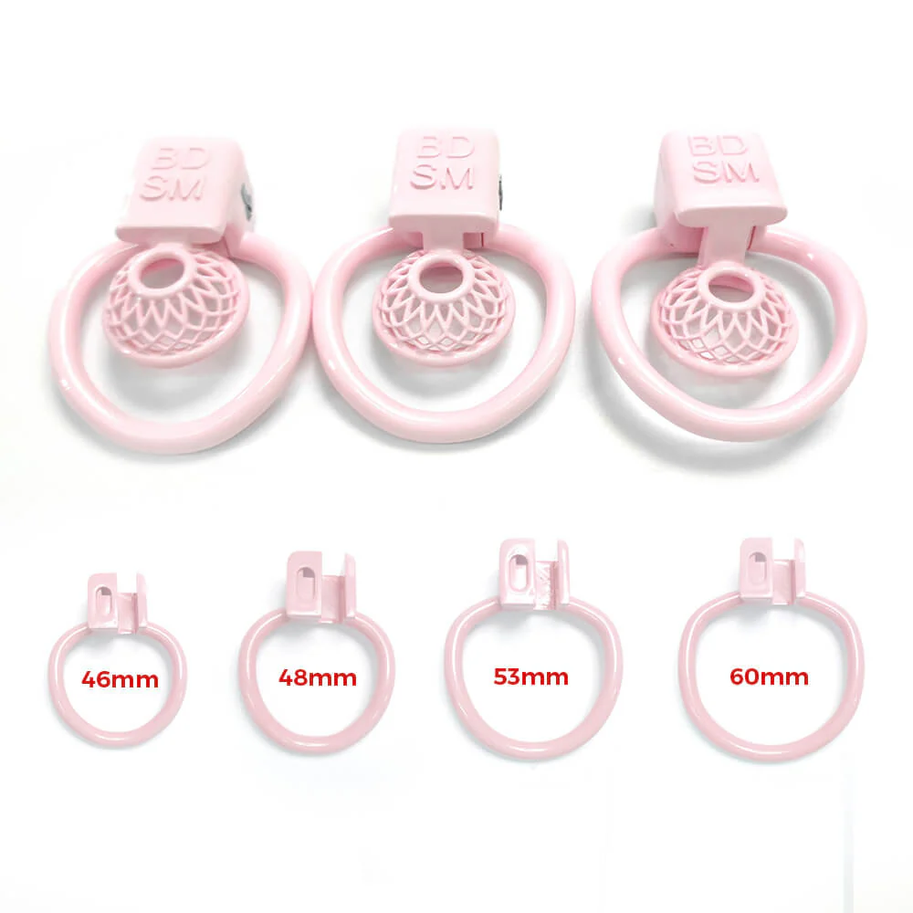 3D 4Rings Super Small Reticular BDSM Chastity Cage - Image 6