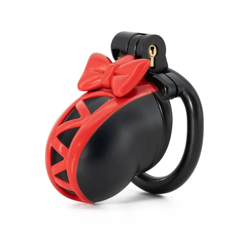 3D Black Bow Chastity Device - Image 2