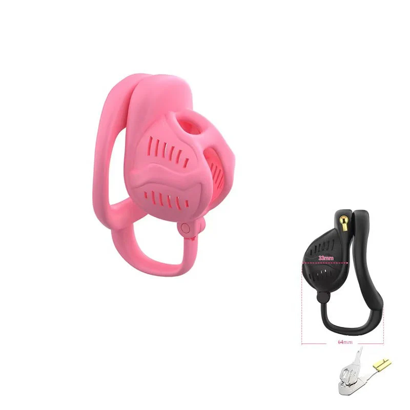 3D Chastity Cage with Separate Ring - Image 2