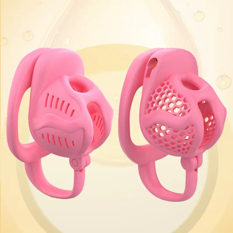 3D Chastity Cage with Separate Ring - Image 3