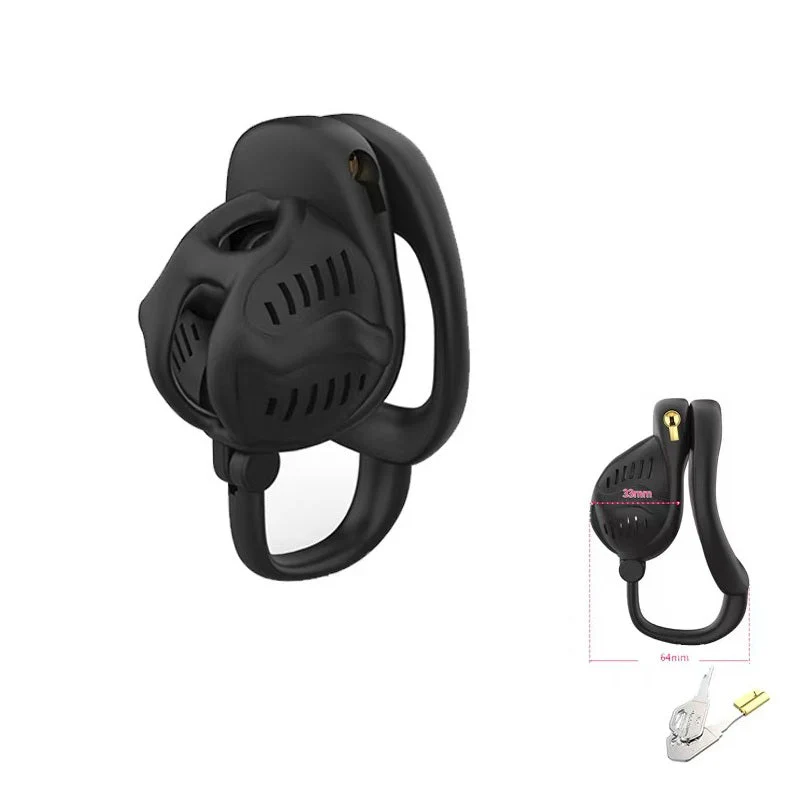 3D Chastity Cage with Separate Ring - Image 4