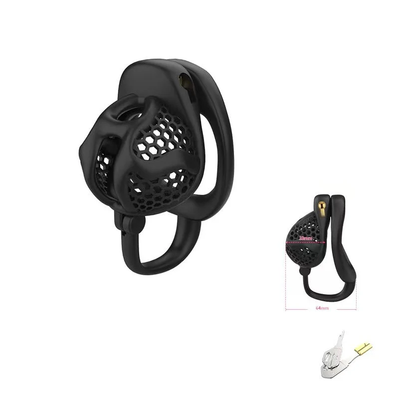 3D Chastity Cage with Separate Ring - Image 6