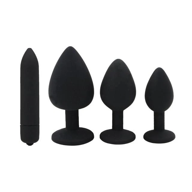 4 Pcs Sissy Butt Plug Set - Image 2
