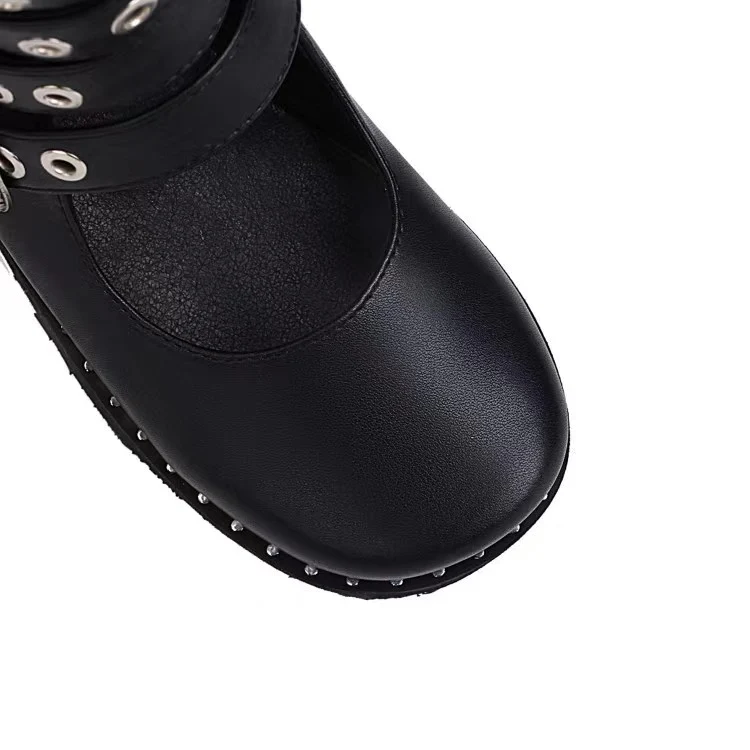 500-ASH Ankle Boot | Black Faux Leather - Image 4