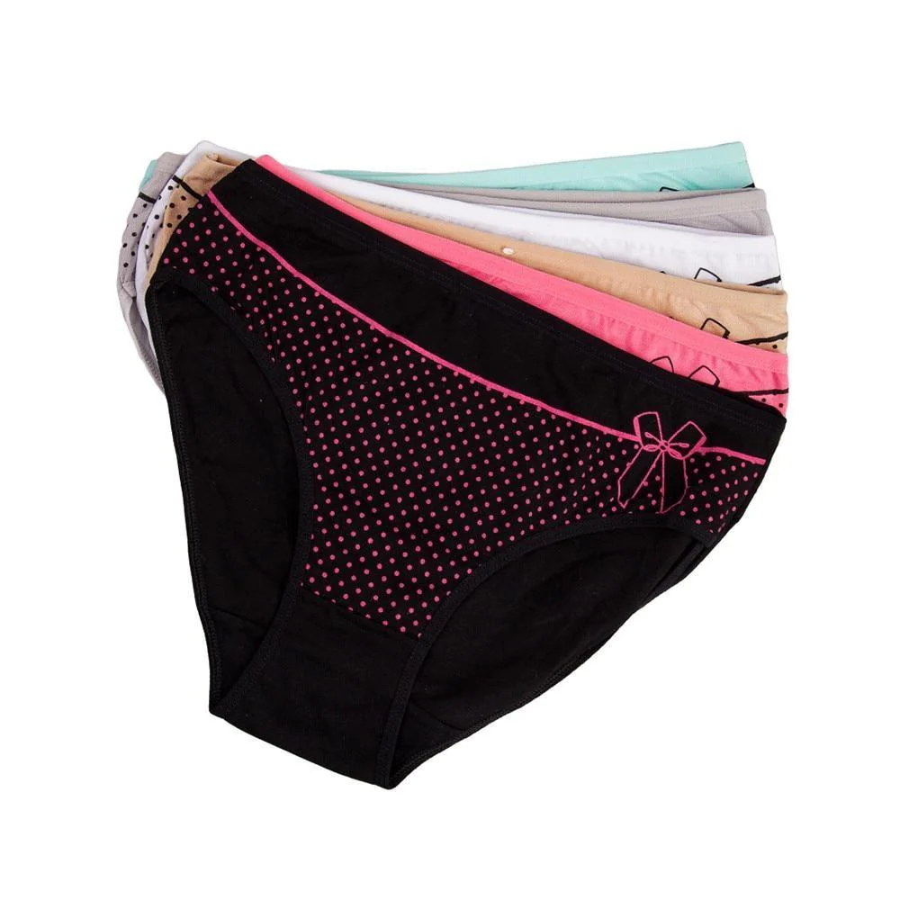 6 Pcs Dotted Sissy Panties