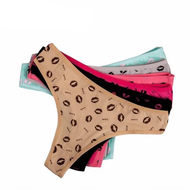 6 Pcs Floral G-string Thong Set - Image 3