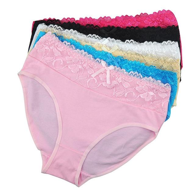 6 Pcs Sissy Cotton Panties Set