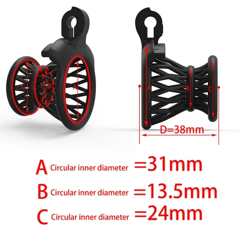 ABS Negative Chastity Cage for Men - Image 3
