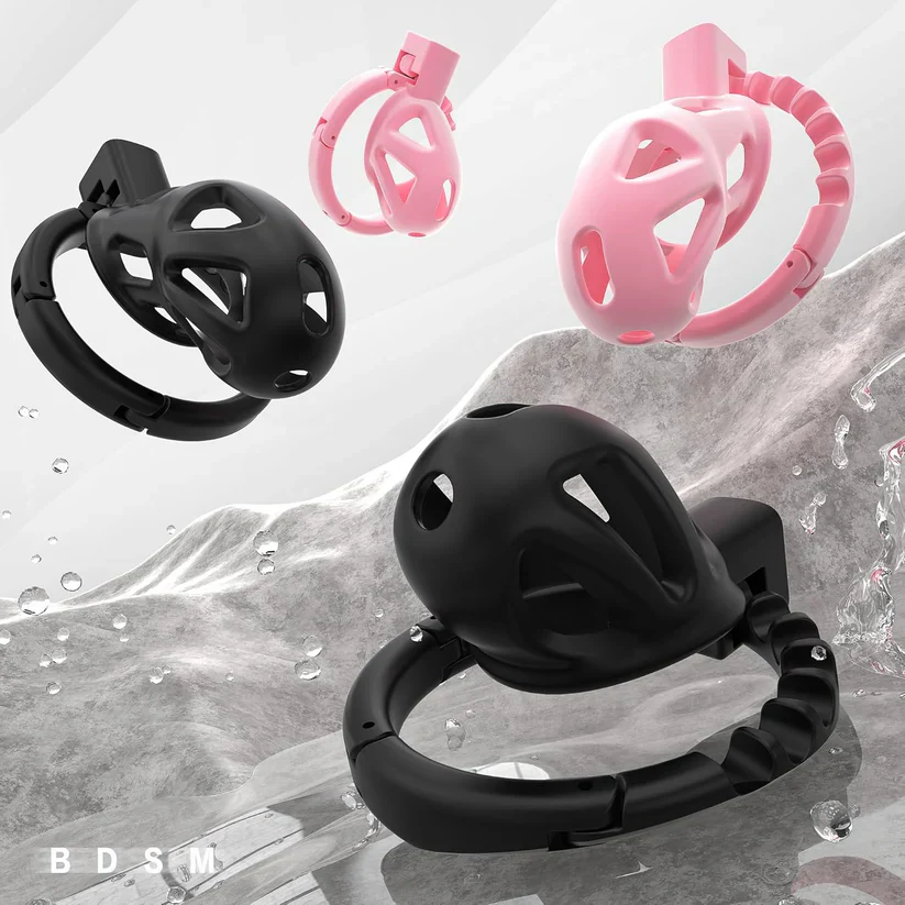 Adjustable Pink Chastity Cage - Image 14