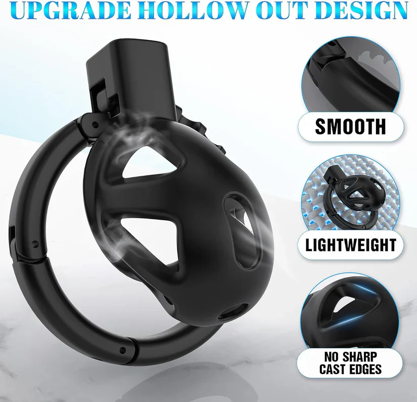 Adjustable Pink Chastity Cage - Image 17
