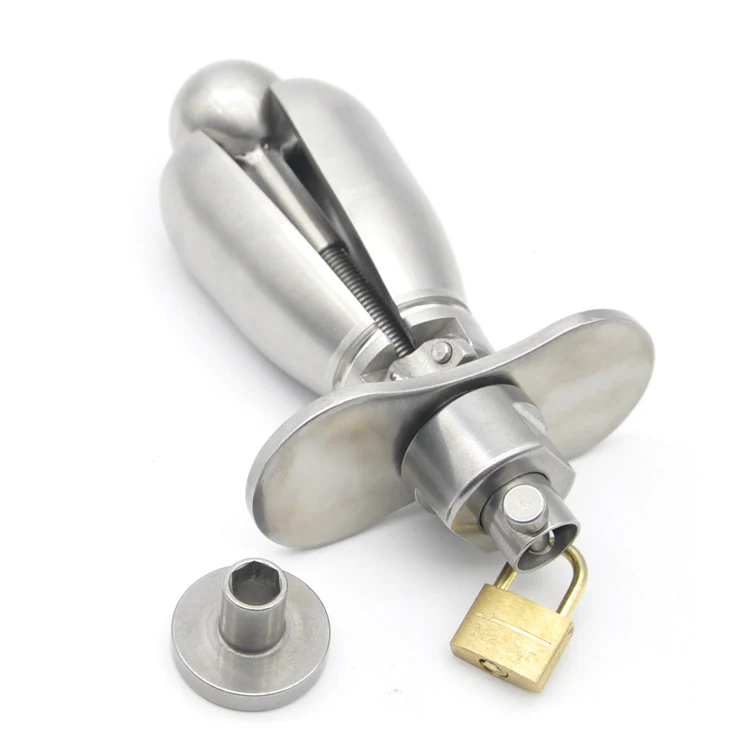 Metal Anal Expander Locking Butt Plug - Image 3