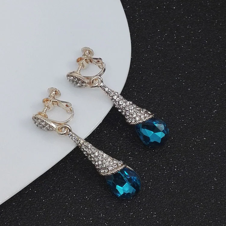 ANNE Crystal Clip On Earrings - Image 4