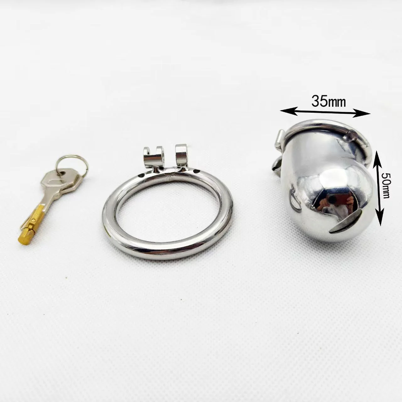Anti-Escape Metal Chastity Cage - Image 4