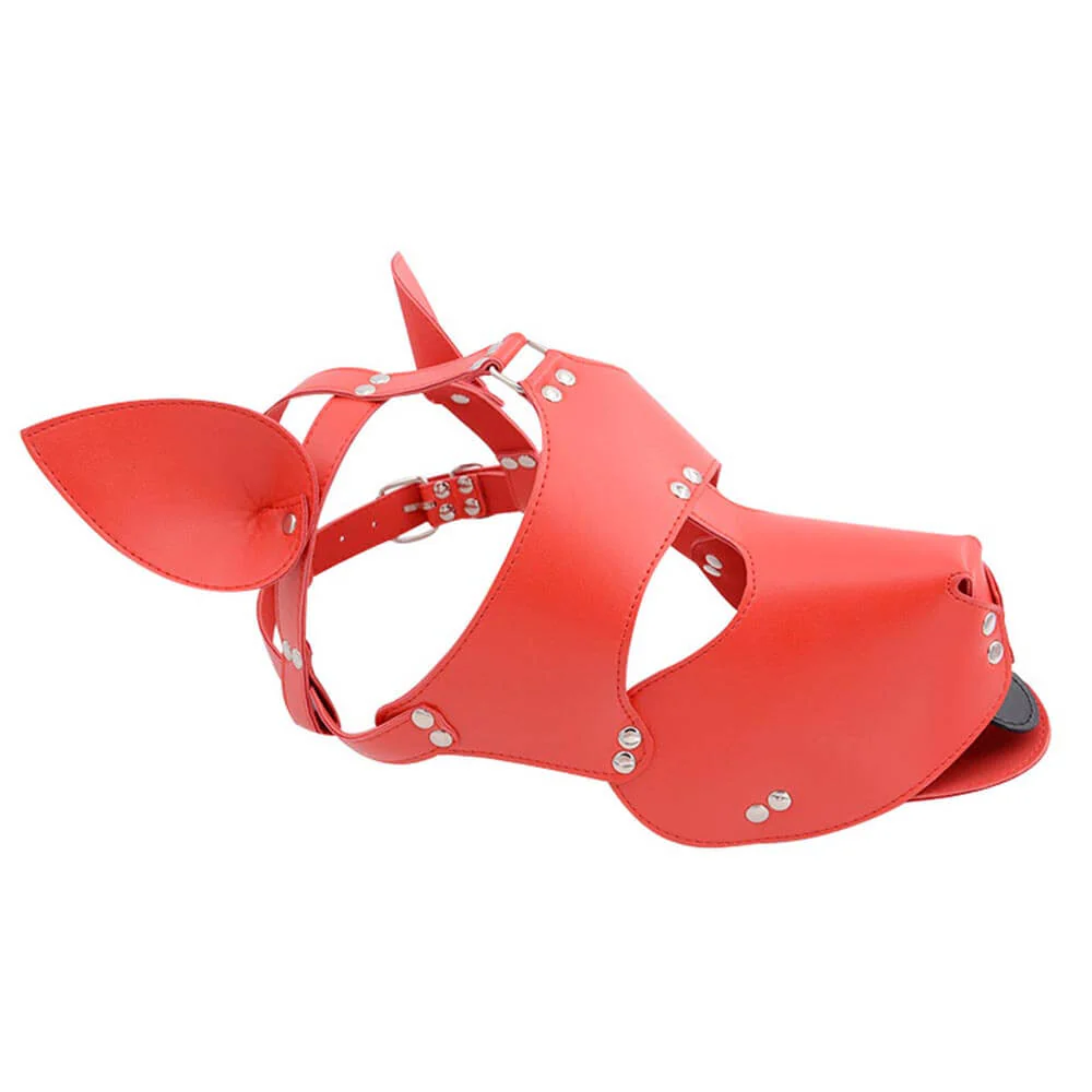 BDSM Head Bondage Dog Headgear Face Mask - Image 3