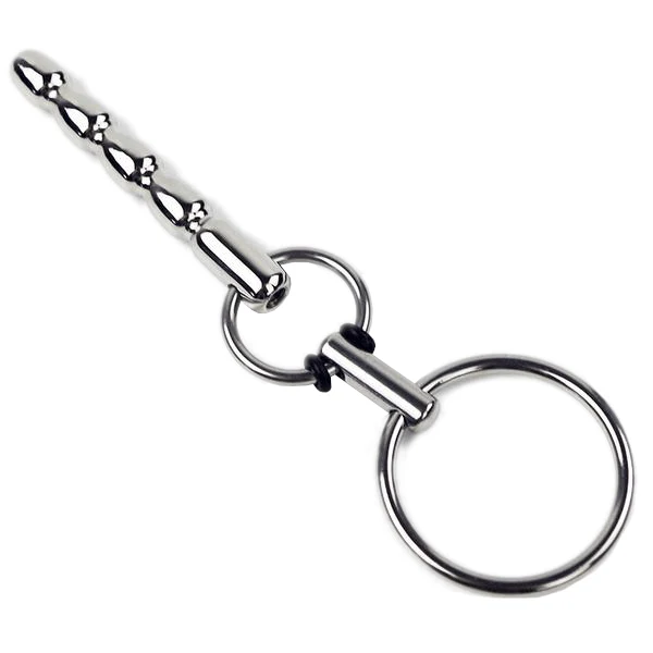 Beaded Dual-Ring Hollow Urethral Sound - Image 3