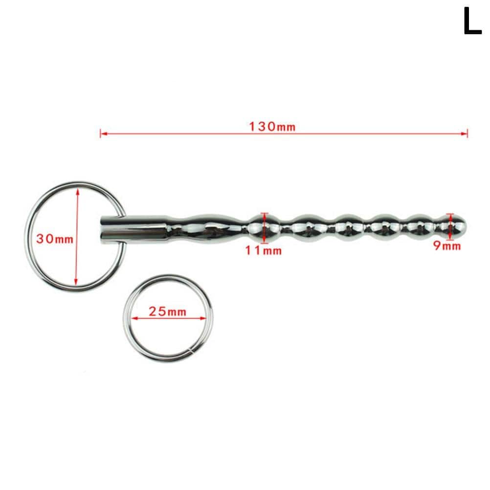 Beaded Prince Wand With Cock Ring 5.12 Inches to 5.31 Inches Long - Image 16