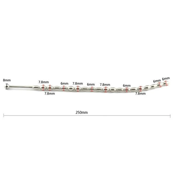Beaded Stainless Urethral Prince Wand - Image 8
