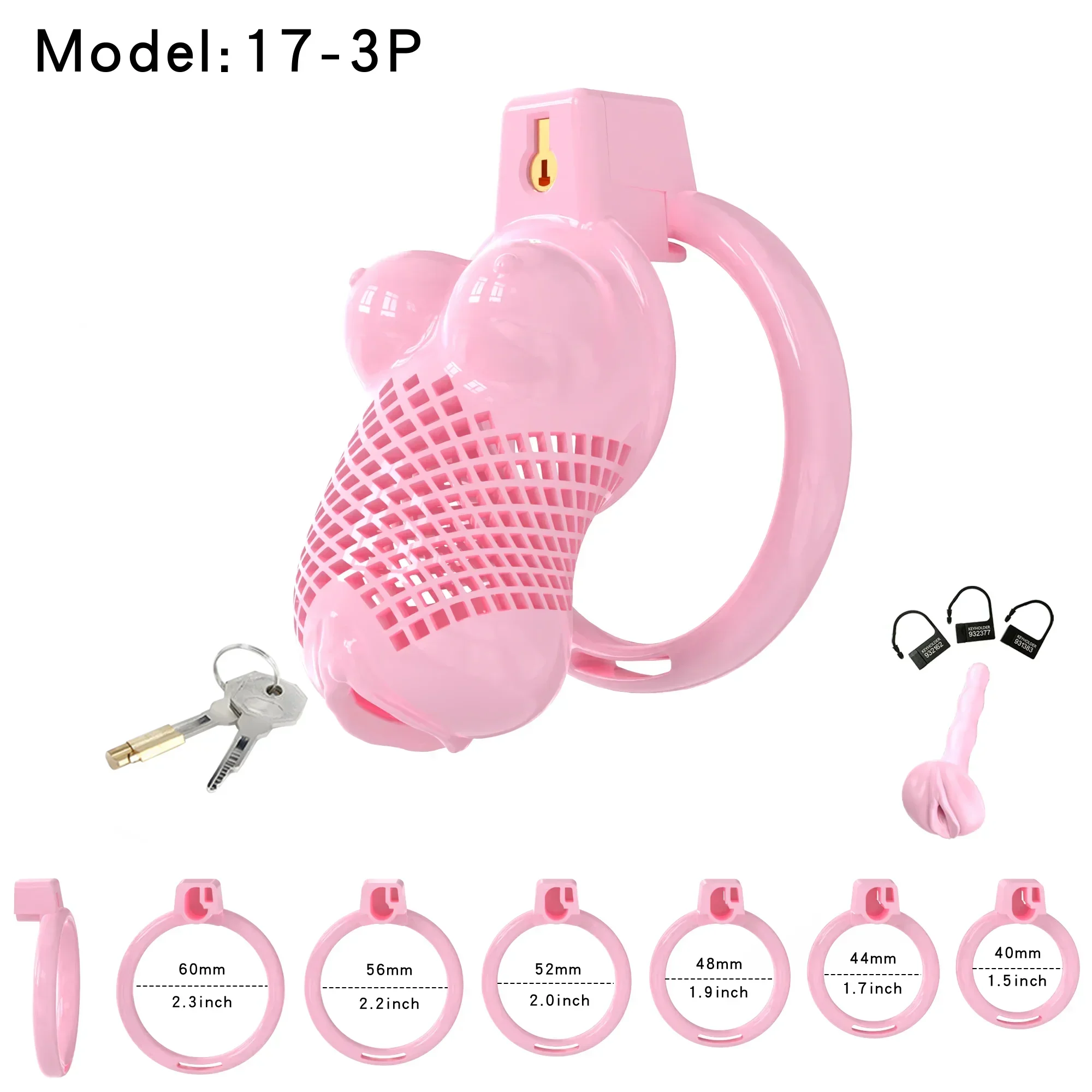 BIG BOOBS Male Chastity Cage - Image 5