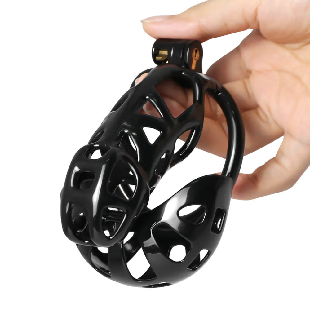 Black Mamba Chastity Cage With Balls Cage - Image 3
