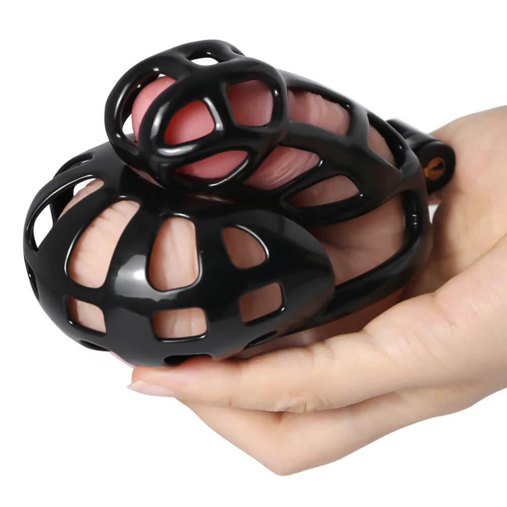 Black Mamba Chastity Cage With Balls Cage - Image 4