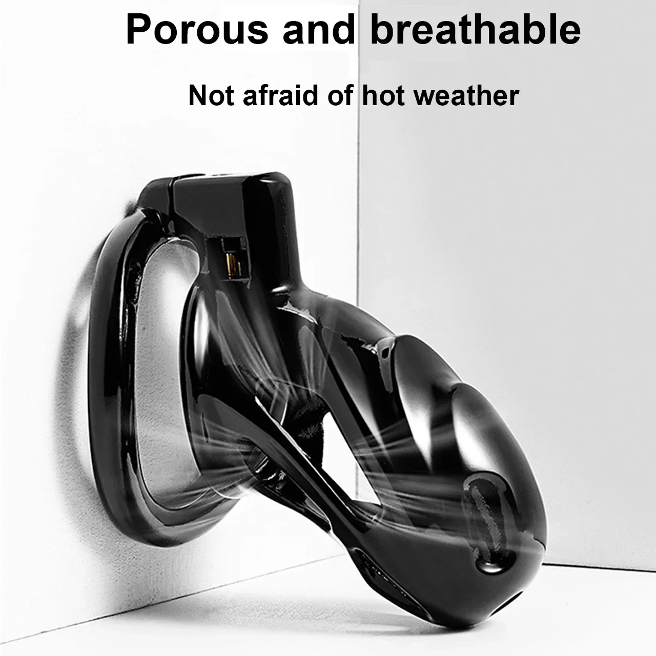Black Metal Chastity Cage - Image 8