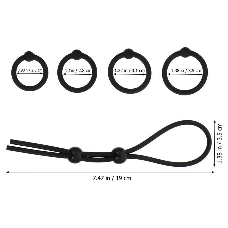 Black Silicone Cock and Ball Tie - Image 2