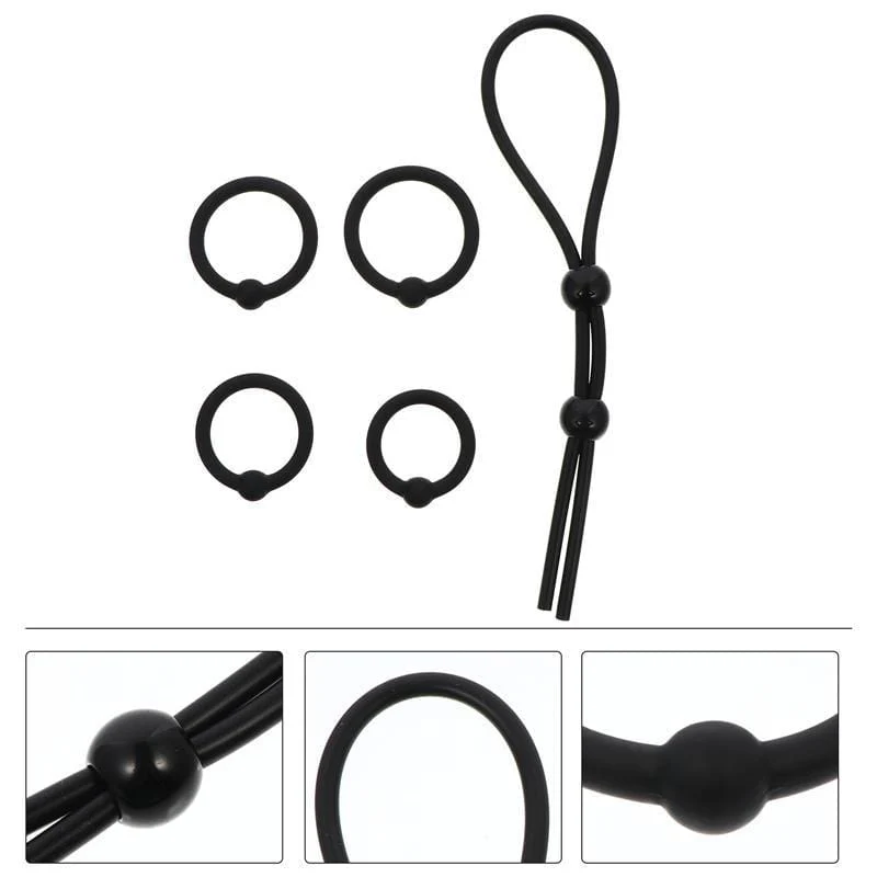 Black Silicone Cock and Ball Tie - Image 3