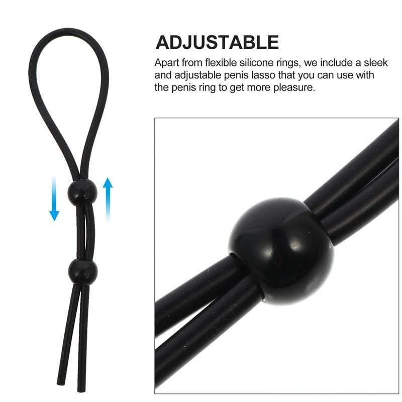 Black Silicone Cock and Ball Tie - Image 4