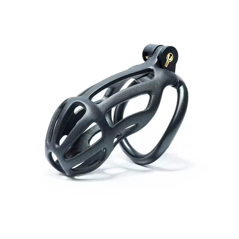 Black Stripe Cobra Chastity Cage Kit 1.77 To 4.13 Inches Long - Image 6
