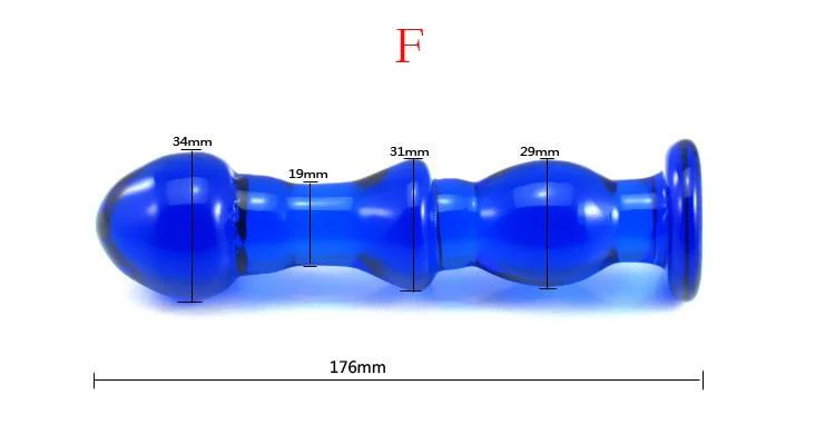 Blue Glass Anal Plug - Image 10