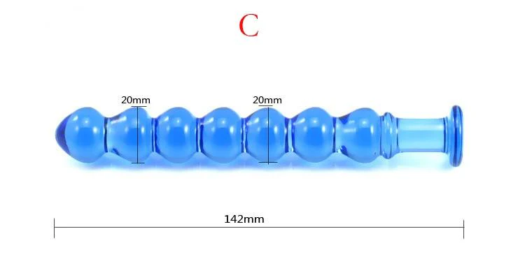 Blue Glass Anal Plug - Image 14