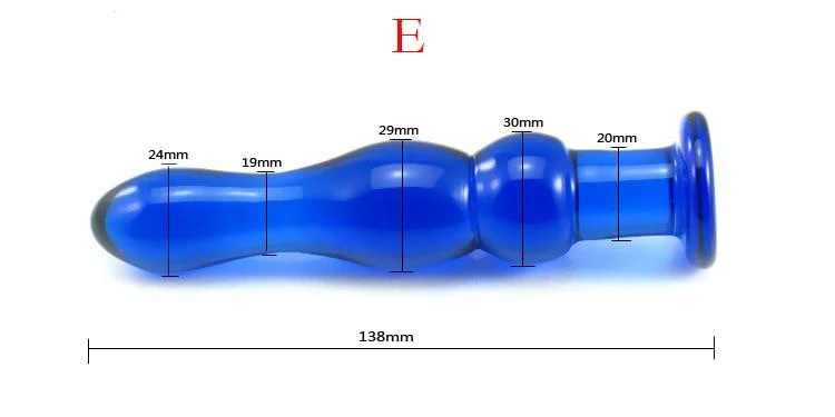 Blue Glass Anal Plug - Image 5
