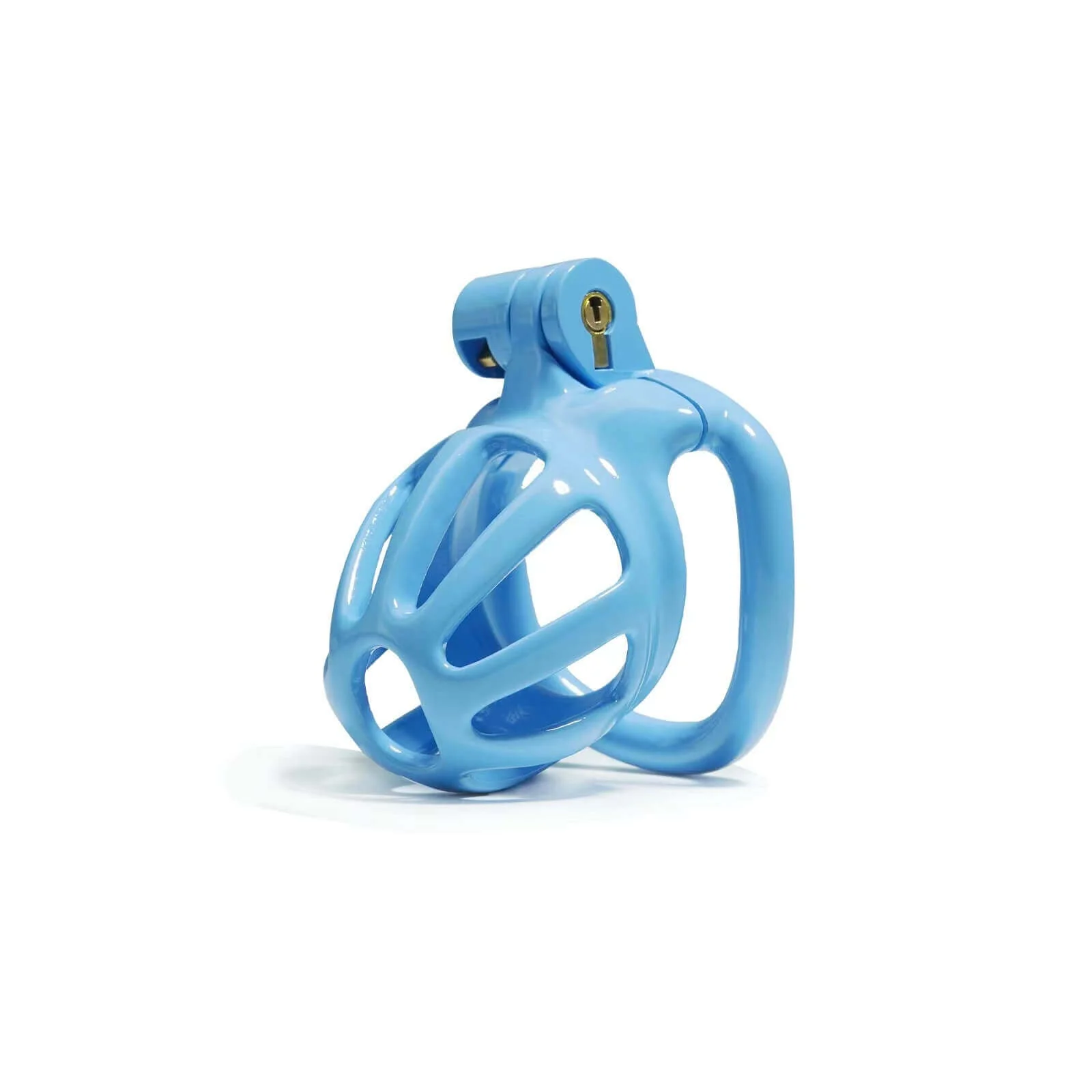 Blue Stripe Cobra Chastity Cage Kit 1.77 To 4.13 Inches Long - Image 3
