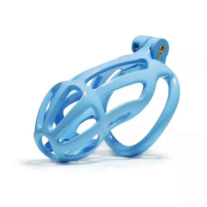 Blue Stripe Cobra Chastity Cage Kit 1.77 To 4.13 Inches Long - Image 6