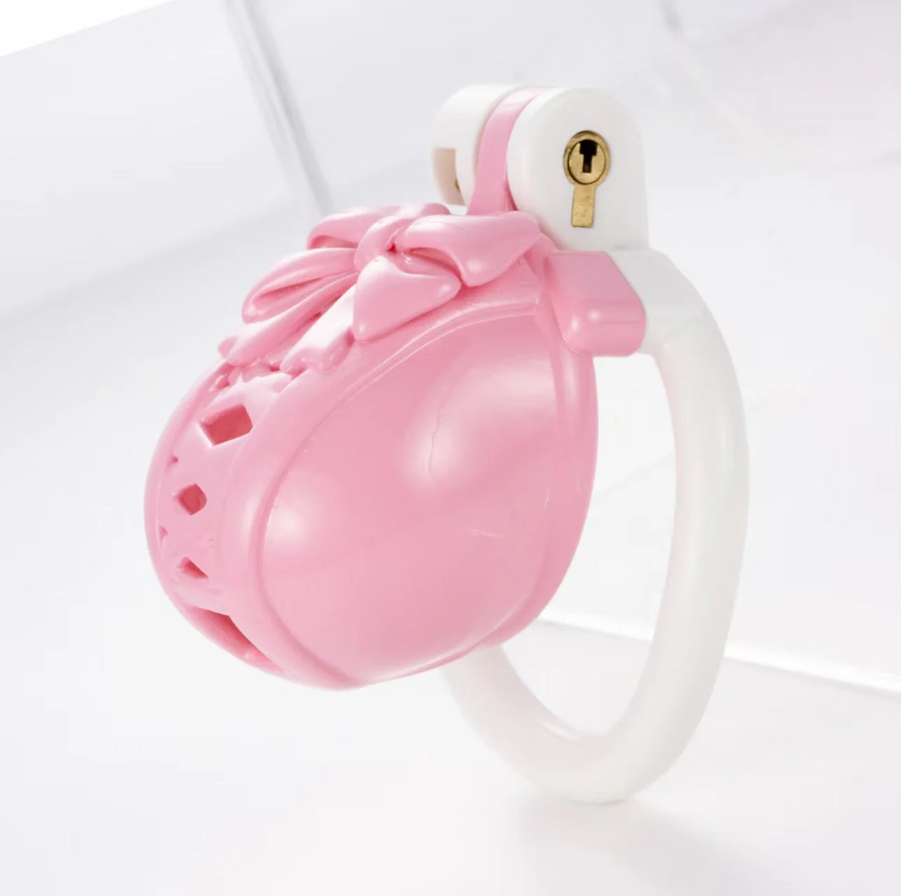 Bow-Topped Dome Chastity Cage - Image 2