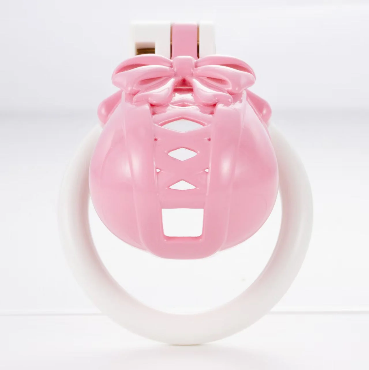 Bow-Topped Dome Chastity Cage - Image 4