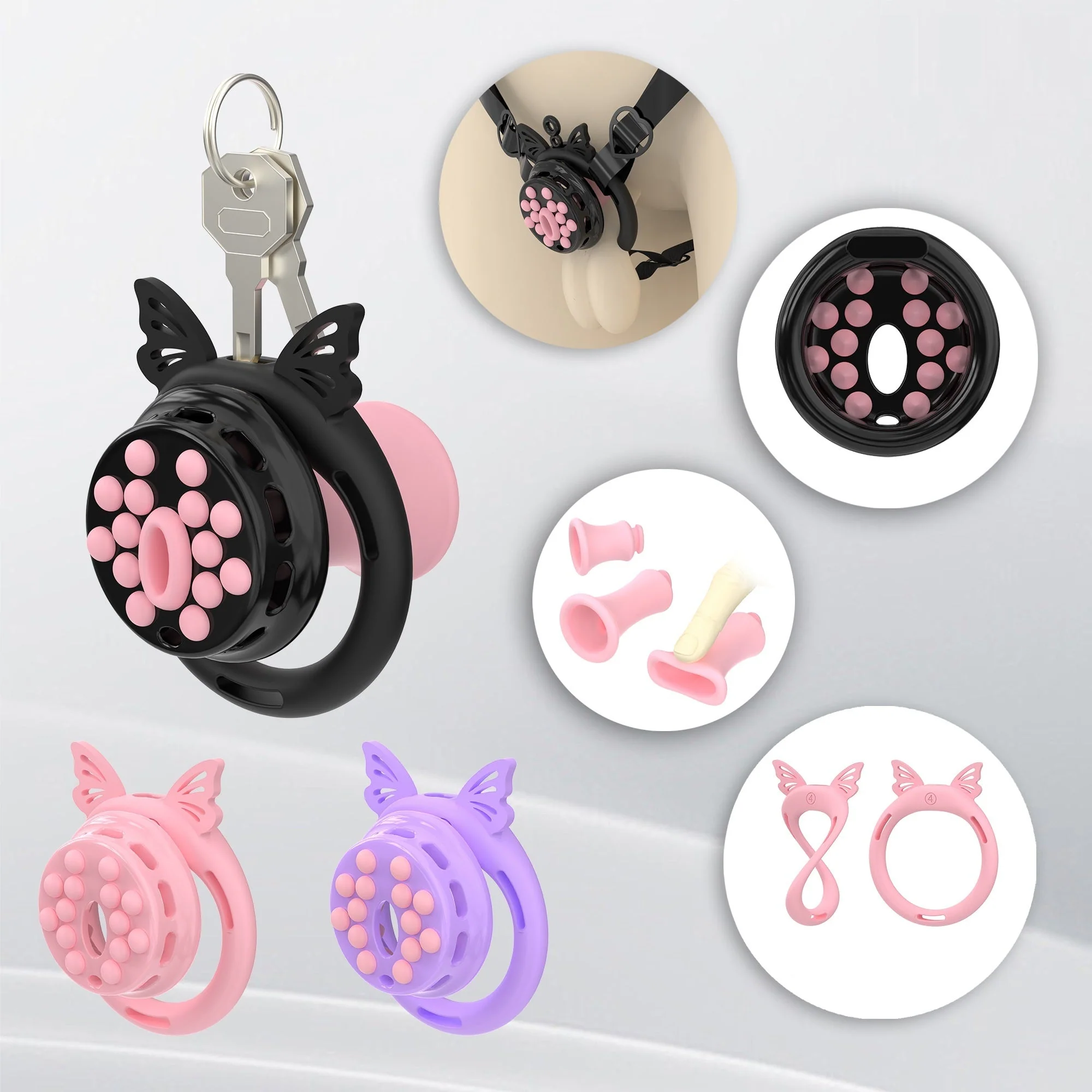 Breathable Silicone-Ring Chastity Device