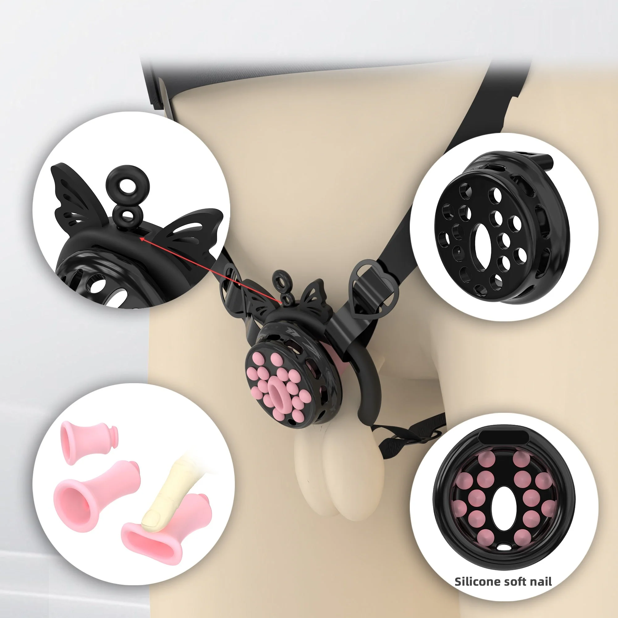 Breathable Silicone-Ring Chastity Device - Image 9
