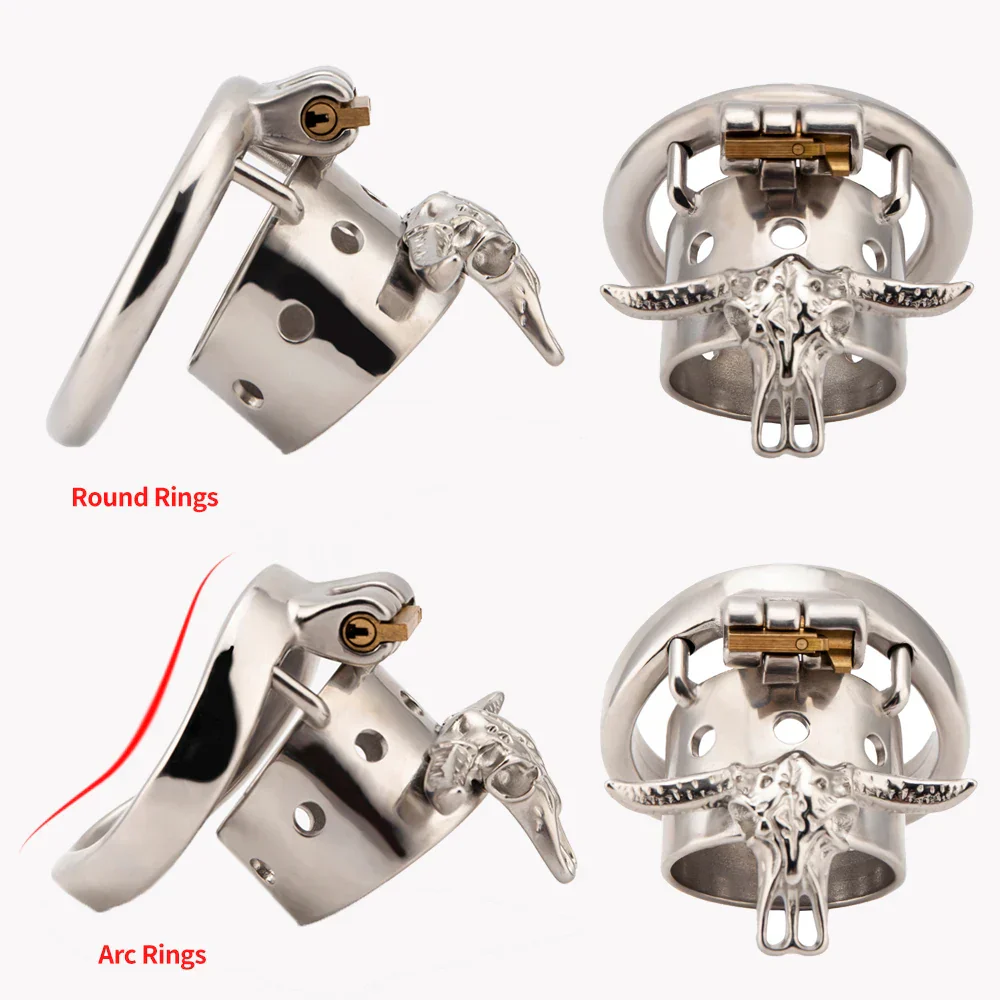 Bull Head Skeleton Chastity Cage - Image 2