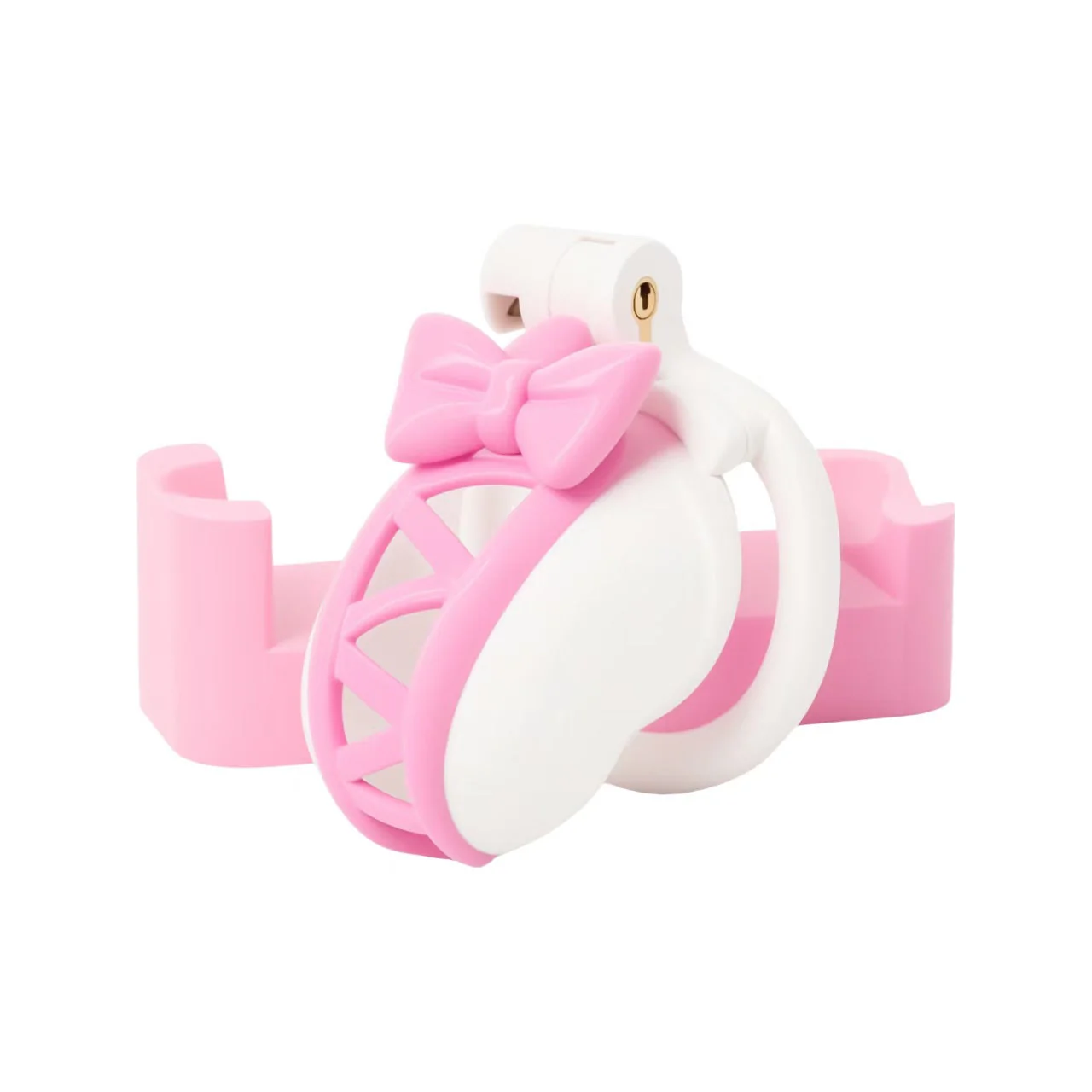 Butterfly Knot Sissy Chastity Cage