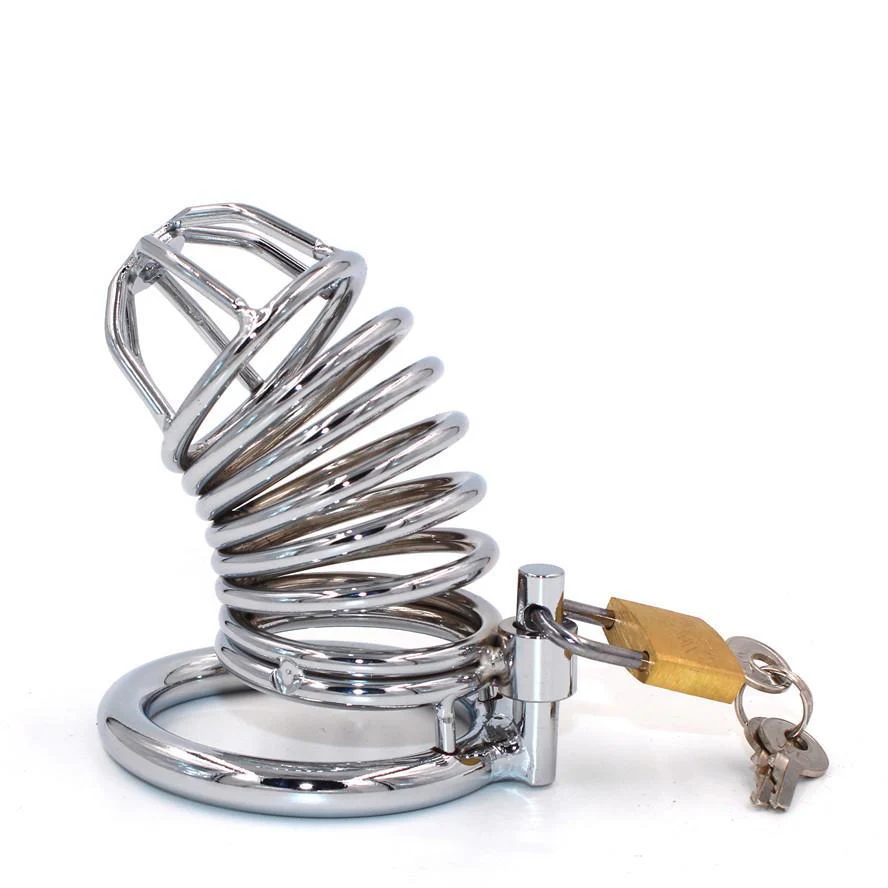 Metal Chastity Cage 3.38 inches Long - Image 4